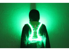 Leucht-Sicherheitsweste "Flex" Medium; LEDs: Grün