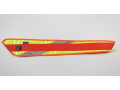 Leucht-Halsriemen Rot / Weiss 2.1
