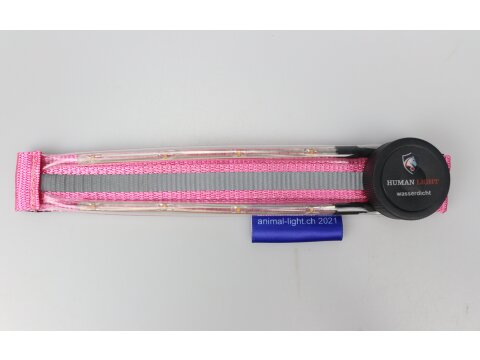 Leucht-Hundegeschirr "Flex" S LEDs: Pink