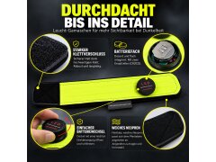 4 Leucht-Gamaschen Cob Grün