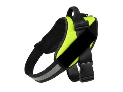 Leucht-Hundegeschirr "Beauty" M Pink