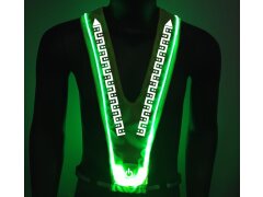 Leucht-Sicherheitsweste "Flex" Small; LEDs: Grün