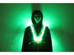 Leucht-Sicherheitsweste "Flex" Large; LEDs: Grün