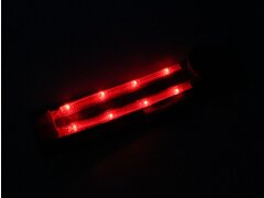 Leucht-Hundegeschirr "Flex" M LEDs: Rot
